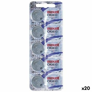 Lithium Button Batteries Maxell 3V CR2032 (20 Units)