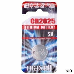 Lithium Button Batteries Maxell 3V CR2025 (10 Units)