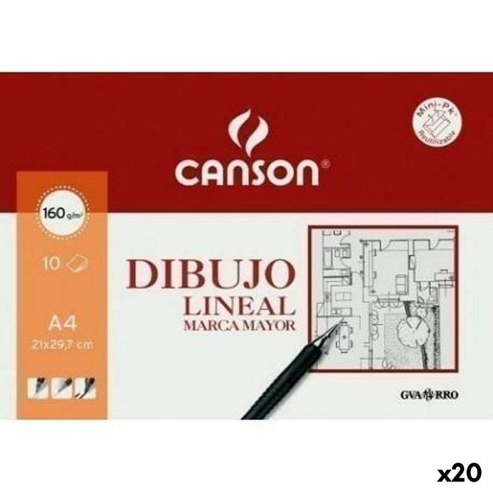 Bloc à dessin Canson 20 Volets (20 Unités)