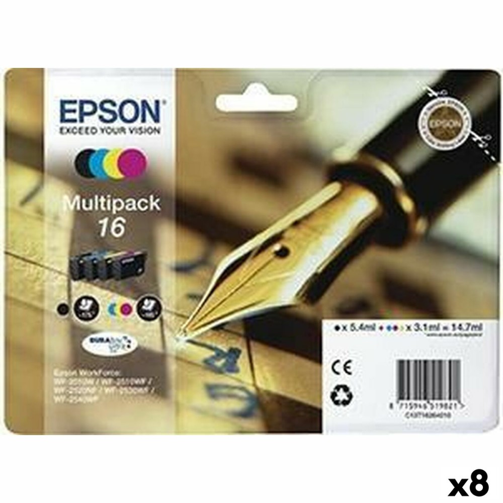 Original Tintenpatrone Epson Schwarz/Zyanblau/Magenta/Gelb (8 Stück) (1 Stück)