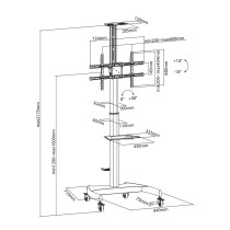 Trolley Aisens FT70TE-169 70" 37" 50 kg