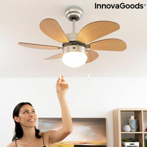 Ceiling Fan with Light InnovaGoods Ø 75 cm 55W (Refurbished B)