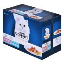 Katzenfutter Purina Gourmet Lachsfarben Thunfisch Fisch 12 x 85 g