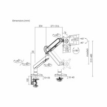 Bildschirm-Träger für den Tisch Equip 17"