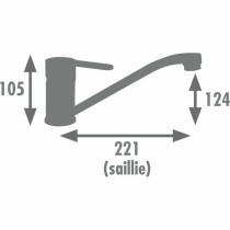 Kitchen Tap Rousseau BORN NF Acier inoxydable