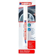 Marqueur permanent Edding Blanc 2-4 mm (5 Unités)