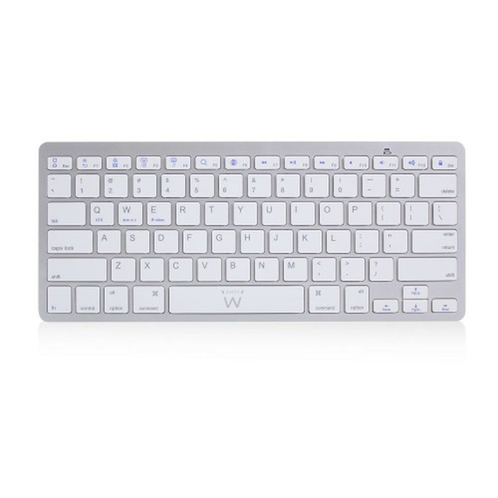 Bluetooth-Tastatur Ewent EW3161 Weiß Silberfarben