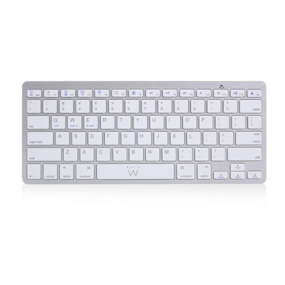 Clavier Bluetooth Ewent EW3161 Blanc Argenté