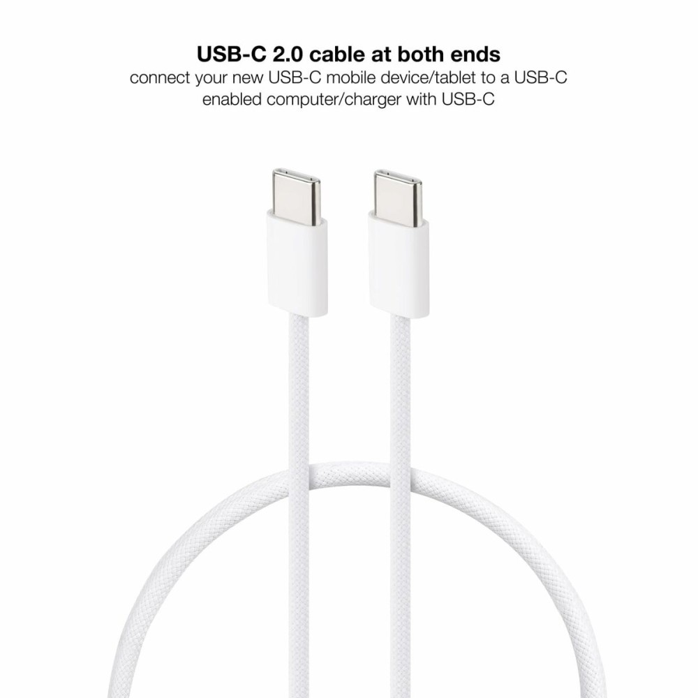 Câble USB NANOCABLE 10.01.6002-CO 2 m Blanc (1 Unité)