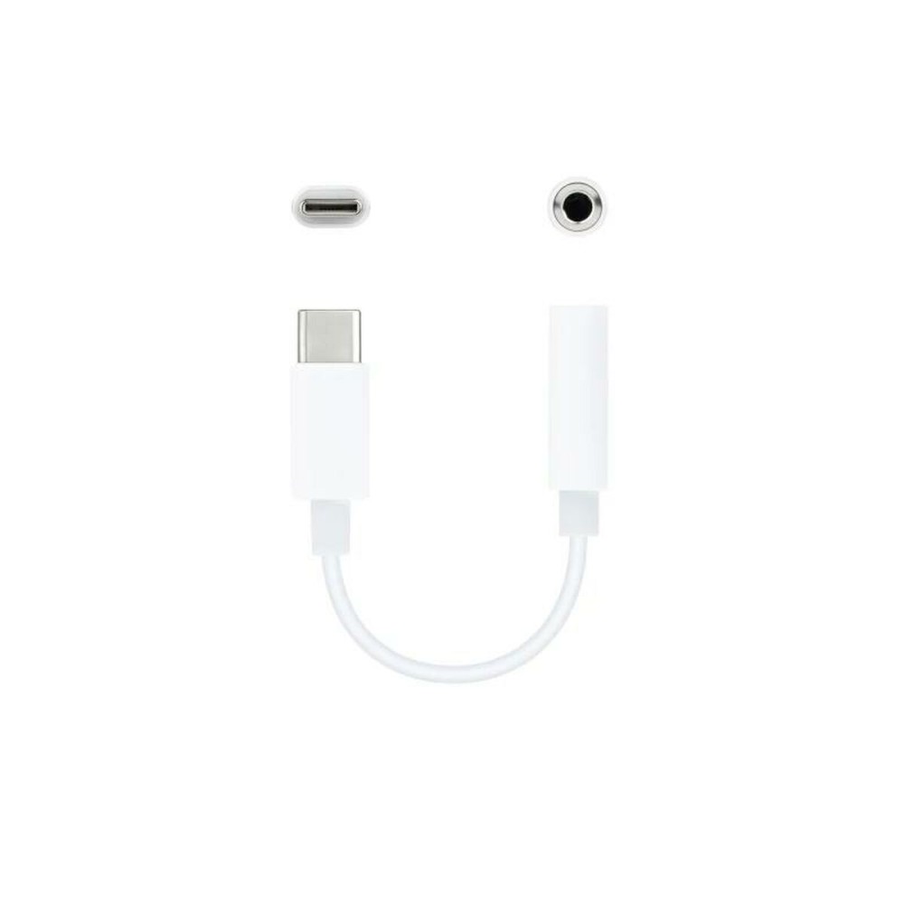 USB-C-zu-Jack 3.5 mm-Adapter NANOCABLE 10.24.1205-W Weiß (1 Stück)