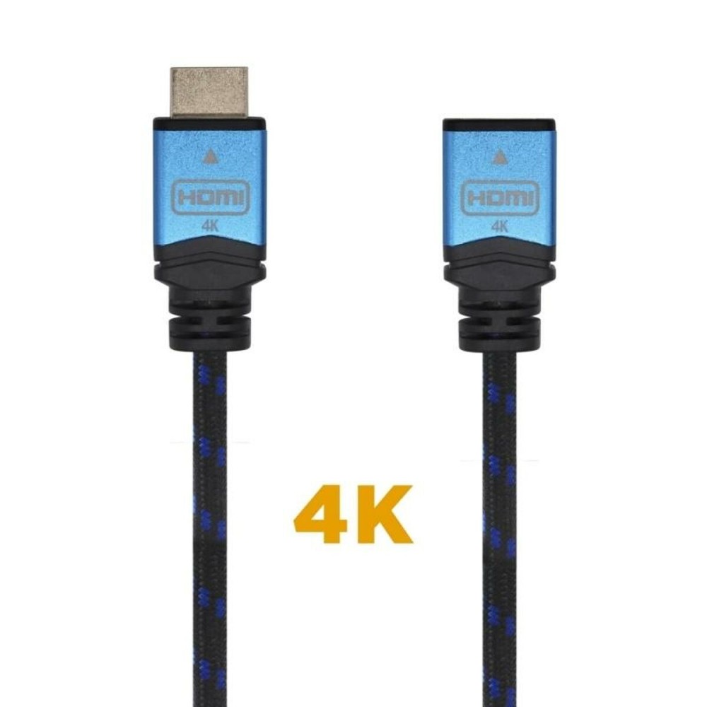 HDMI Kabel Aisens A120-0453 Blau Schwarz 2 m Verlängerungskabel