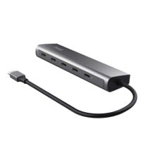 USB Hub Trust 25136 Silver 10 cm (1 Unit)