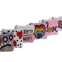 Purse Home ESPRIT Multicolour Rainbow Heart (6 Units)