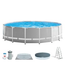 Schwimmbad Abnehmbar Intex 26726GN 457 x 122 x 457 cm