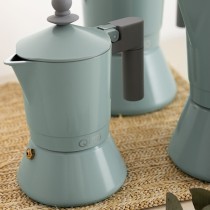 Cafetière Italienne Quid Ozon Vert Métal 3 Tasses