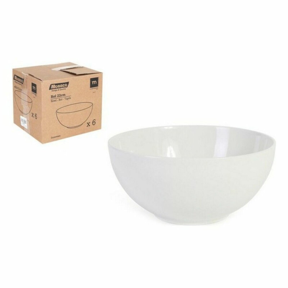 Salad Bowl La Mediterránea Monaco (6 Units) (ø 22 cm)