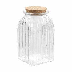 Jar La Mediterránea Striped 1,4 L Glass (12 Units)