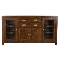 Buffet DKD Home Decor Verre Acacia (150 x 40.5 x 80 cm)