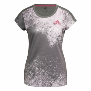 T-shirt à manches courtes femme Adidas Gris foncé