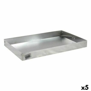 Rectangular Mould VR Silver Aluminium 34 x 22,5 x 3,5 cm (5 Units)