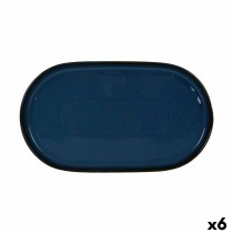 Plateau apéritif La Mediterránea Chester Bleu Oblongue 36 x 20,5 x 3 cm (6 Unités)