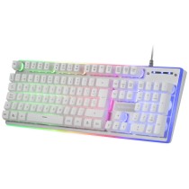 Clavier Mars Gaming MK220 Espagnol Qwerty RGB Blanc