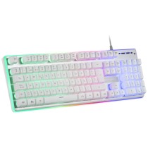 Clavier Mars Gaming MK220 Espagnol Qwerty RGB Blanc