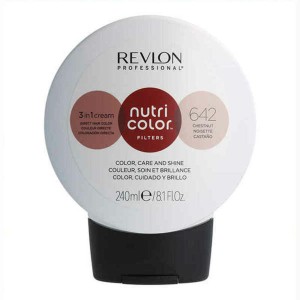 Dauerfärbung Nutri Color Revlon 642 Kastanie (240 ml)