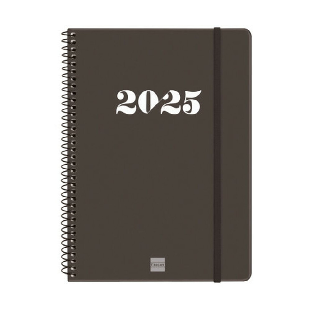 Agenda Finocam MY E10 Noir A5 15,5 x 21,2 cm 2025