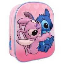 Schulrucksack 3D Stitch Rosa 25 x 31 x 10 cm