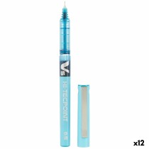 Liquid ink pen Pilot V-5 Hi-Tecpoint Light Blue 0,3 mm (12 Units)