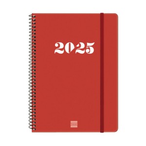 Diary Finocam MY E10 Red A5 15,5 x 21,2 cm 2025