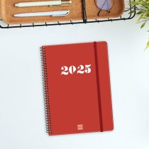 Agenda Finocam MY E10 Rouge A5 15,5 x 21,2 cm 2025