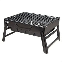 Barbecue Portable Aktive Rectangulaire Noir Acier 40 x 20 x 28 cm