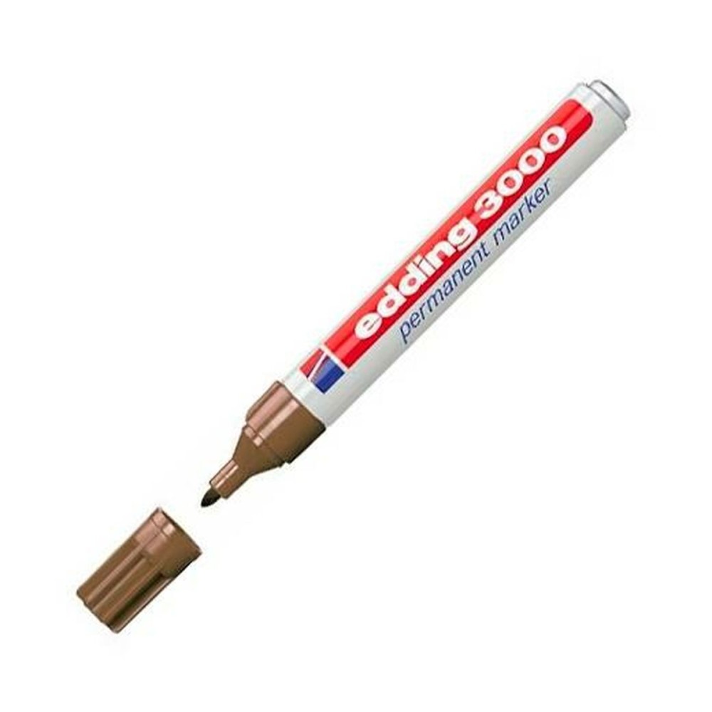 Permanent marker Edding 3000 Brown (10 Units)