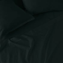 Fitted bottom sheet HappyFriday Black 160 x 200 x 32 cm