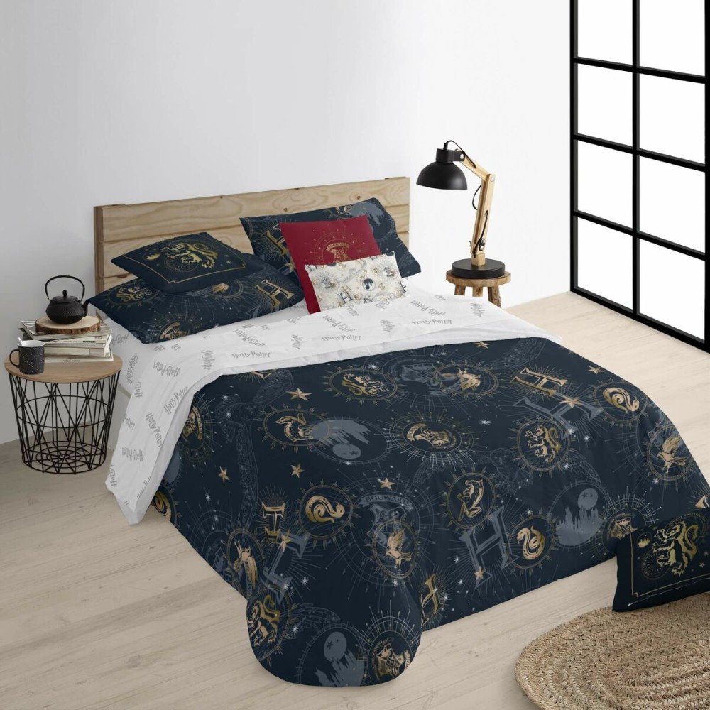 Housse de Couette Harry Potter Gold Multicouleur 175 Fils 140 x 200 cm Lit 1 persone