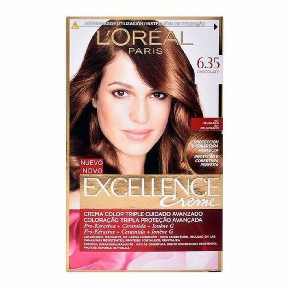 Teinture permanente Excellence L'Oreal Make Up Excellence Nº 9.0-rubio muy claro Nº 8.0-rubio claro 192 ml