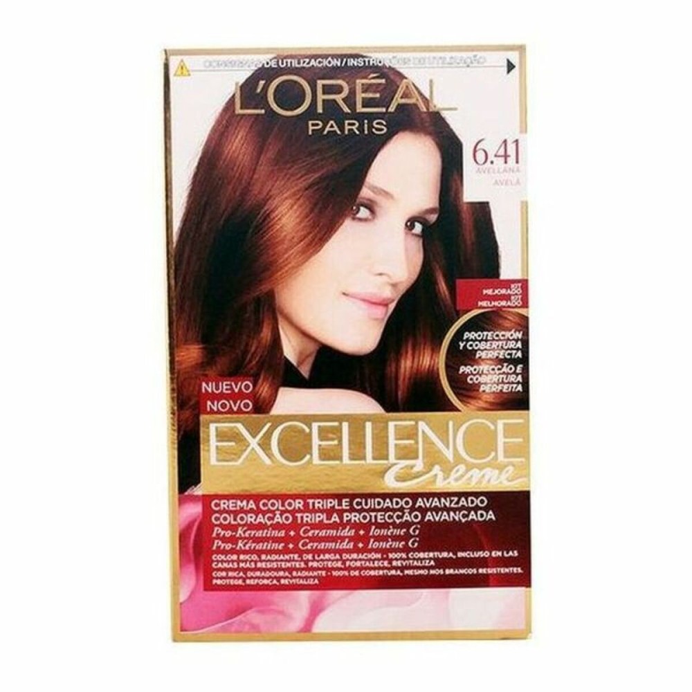 Permanent Dye Excellence L'Oreal Make Up Excellence Nº 9.0-rubio muy claro Nº 8.0-rubio claro 192 ml