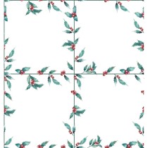 Fleckenabweisende geharzte Tischdecke Belum White Christmas Bunt 200 x 180 cm