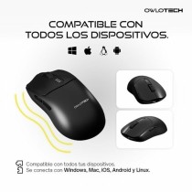 Mouse Owlotech Schwarz 10000 dpi