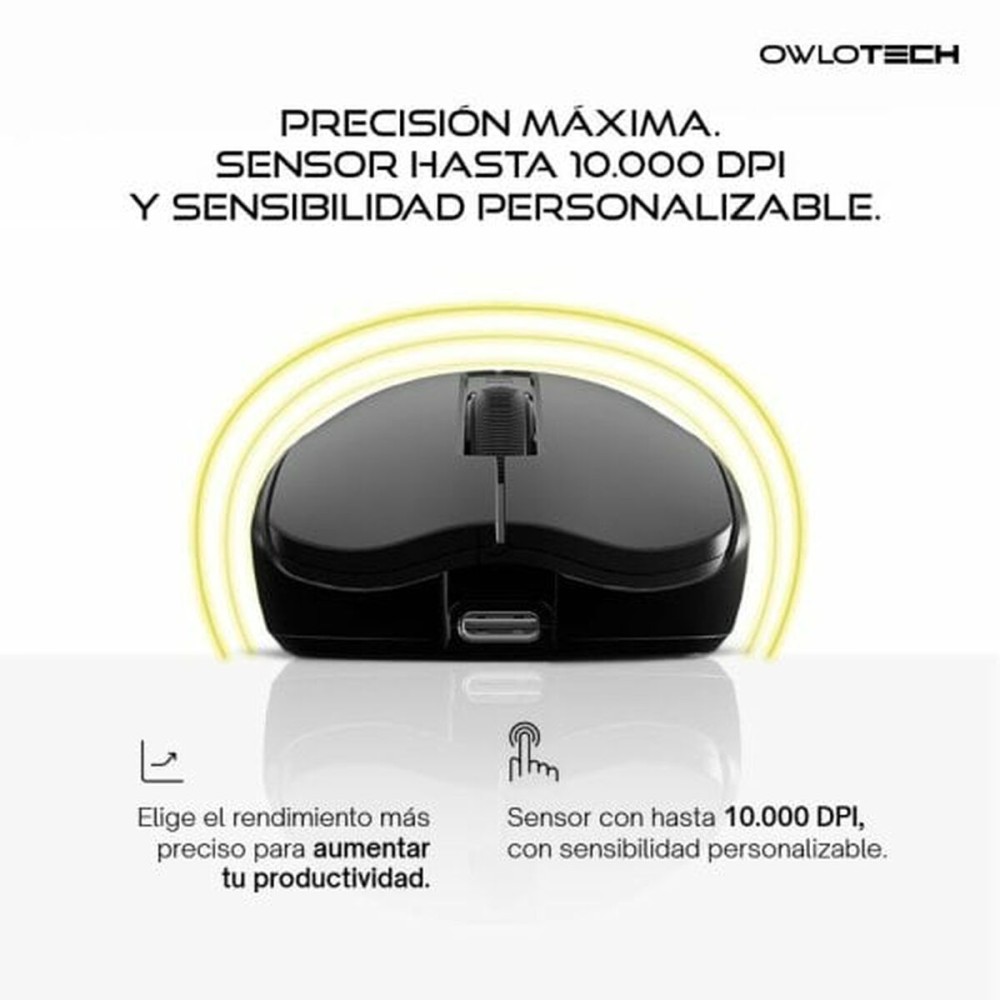 Mouse Owlotech Schwarz 10000 dpi