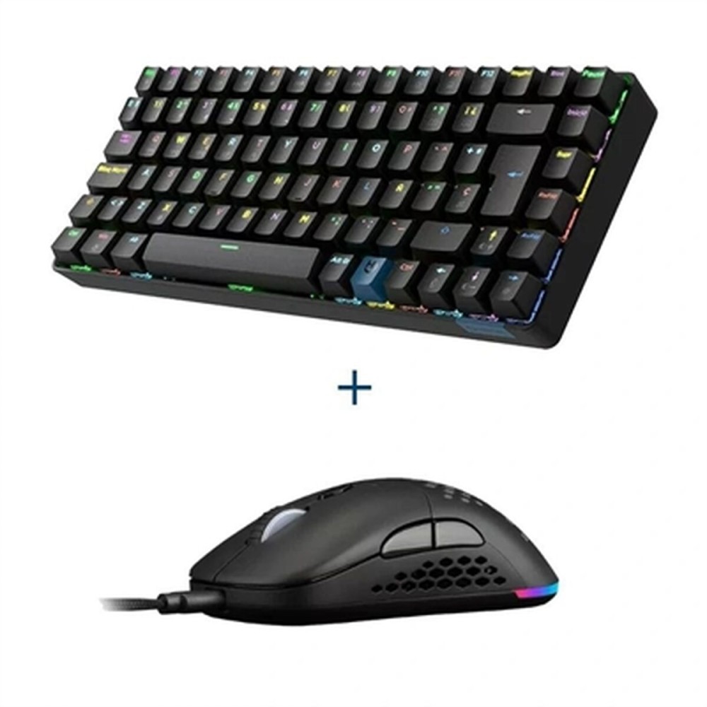 clavier et souris Hiditec GKE010006 Espagnol Qwerty