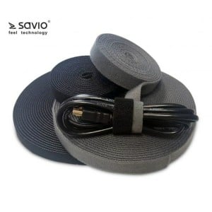 Kabel-Ordnungshilfe Savio OC-01/B Schwarz