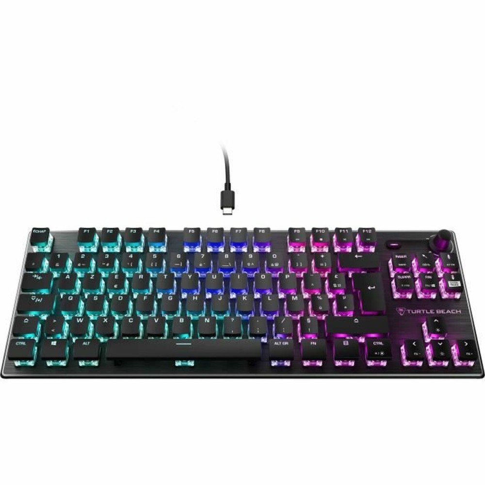 Tastatur Turtle Beach Vulcan TKL Schwarz Französisch AZERTY