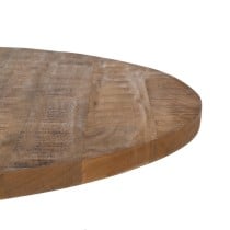 Tabletop Beige Mango wood 80 x 80 x 3 cm Circular Occasional