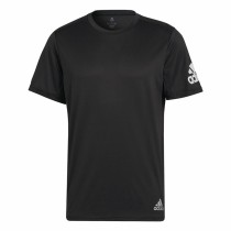 Kurzärmliges Sport T-Shirt Adidas HB7470 Schwarz