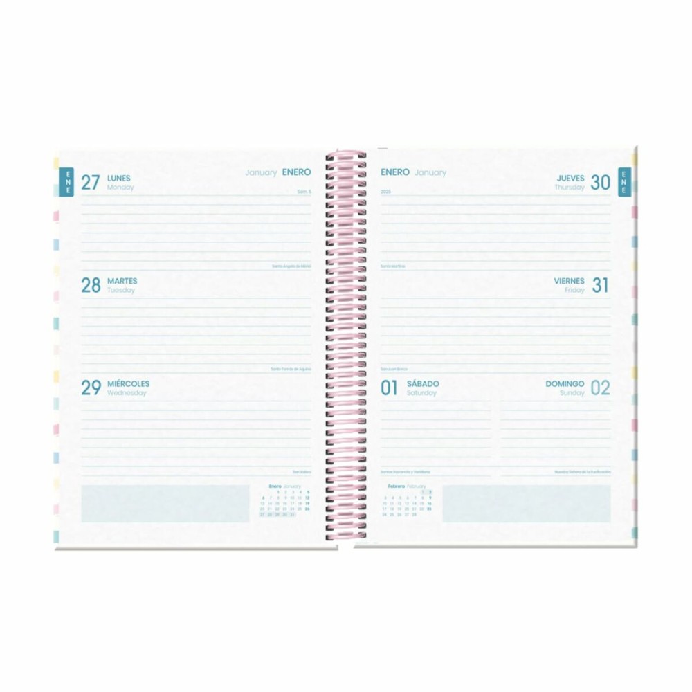 Agenda DOHE Multicouleur A5 15 x 21 cm 2024-2025