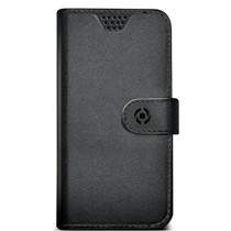 Mobile cover Celly WALLYUNIXLBK Black Universal