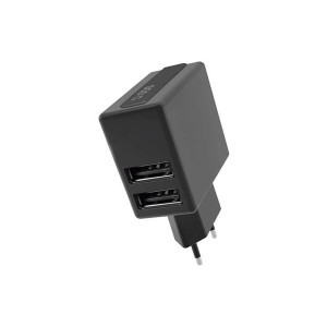 Chargeur mural SBS TETRAV2USB2A Noir